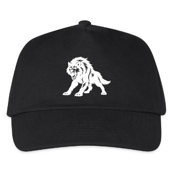 Wolf Silhouette - Kids’ Baseball Cap - black - Front