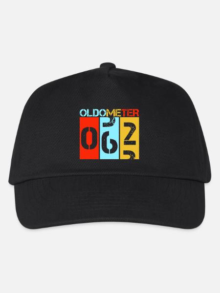 Oldometer 62 Jahre Retro 62. Geburtstag - Kinder Basecap - Schwarz
