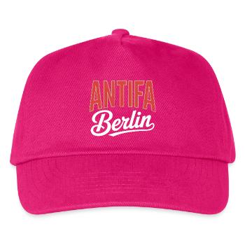 Antifa Berlin – Antifaschistischer Tee - Kinder Basecap - Fuchsia - Vorne