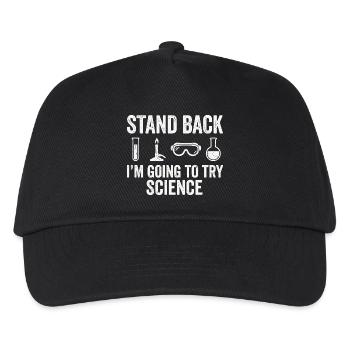 Wissenschaft Humor Shirt für Chemie Fans - Kinder Basecap - Schwarz - Vorne