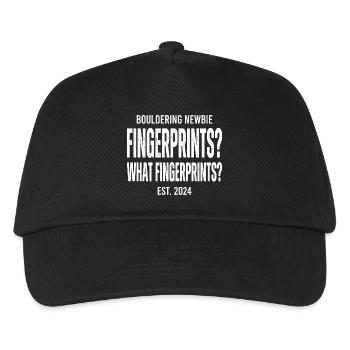 Fingerprints Boulder Print - Kids’ Baseball Cap - black - Front