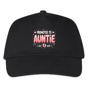 Aunt 2026 Aunt 2026 Promoted to Aunt 2026 - Kids’ Baseball Cap - black - Front