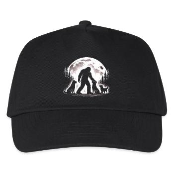 Bigfoot Hundeliebhaber - Kinder Basecap - Schwarz - Vorne