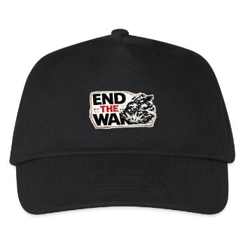 War No More – Sticker Peace & Humanity - Kids’ Baseball Cap - black - Front