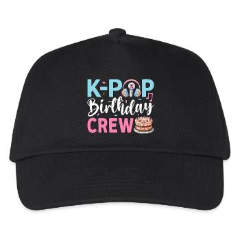 K-Pop Birthday Crew - Kinder Basecap - Schwarz - Vorne