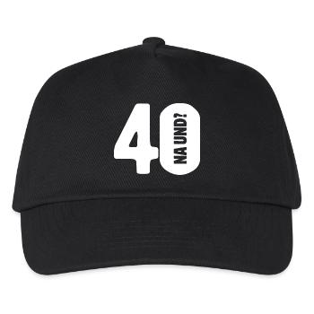 40 So what? Not so bad - birthday - Kids’ Baseball Cap - black - Front