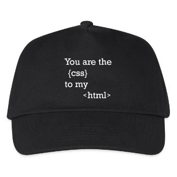 Funny programmer motif for web developers - Kids’ Baseball Cap - black - Front