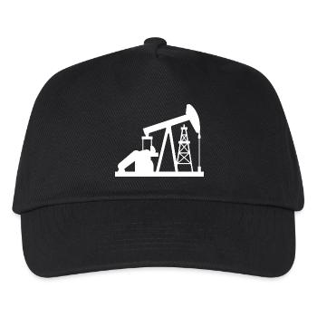 Oil Pumpjack USA Oil Transfer Pump Design - Kids’ Baseball Cap - black - Front