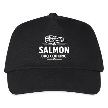 Salmon BBQ Cooking Seafood Grill - Kids’ Baseball Cap - black - Front
