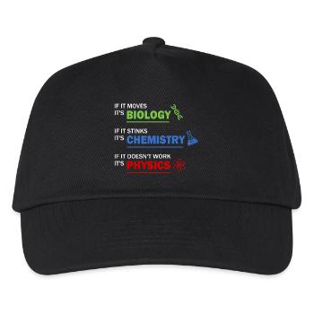 Natural sciences - Kids’ Baseball Cap - black - Front
