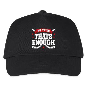 Beer League Hockey Funny Hockey Players Team Humor - Kids’ Baseball Cap - black - Front