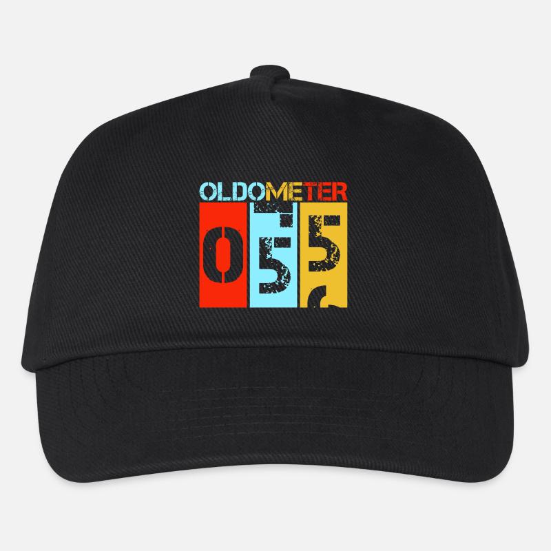Oldometer 55 Fifty Fifth Birthday - Kids’ Baseball Cap - black