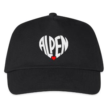 Faute de frappe de Cœur des Alpes - Casquette de baseball Enfant - noir - Devant