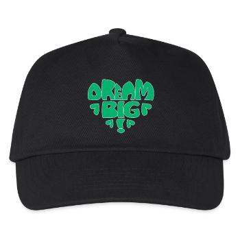 Dream Big! - grün - Kinder Basecap - Schwarz - Vorne