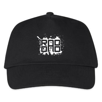 Rad Dad Retro Vintage Stil Vatergeschenk - Kinder Basecap - Schwarz - Vorne