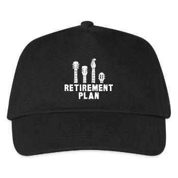 Guitar Retirement Plan - Kids’ Baseball Cap - black - Front