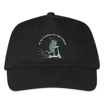 All My Troubles Are Soap Bubbles - Kids’ Baseball Cap - black - Front