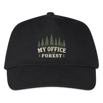 Ecologist Ecology My Office Is The Forest - Kids’ Baseball Cap - black - Front