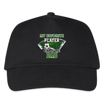Soccer Dad Gift My Favorite Player Calls Me Dad - Kids’ Baseball Cap - black - Front