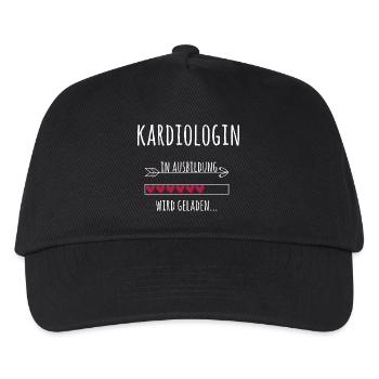 Kardiologin Ausbildung Medizinstudium Ärztin - Kinder Basecap - Schwarz - Vorne