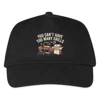 Too many grills - Kids’ Baseball Cap - black - Front