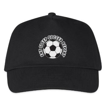 MANGEZ, DORMEZ, LE FOOTBALL RÉPÈTE - Casquette de baseball Enfant - noir - Devant