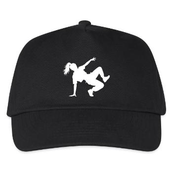 Gift idea for a dance fan with hip-hop dance - Kids’ Baseball Cap - black - Front