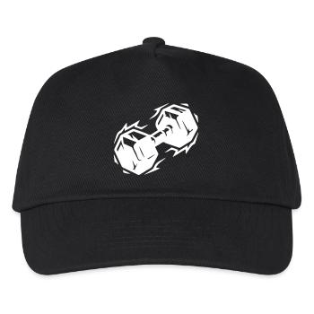 Dumbbell icon - Kids’ Baseball Cap - black - Front