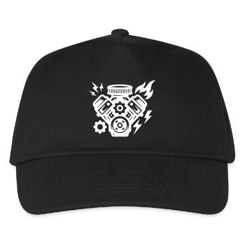 Motor Tuning Symbol - Kinder Basecap - Schwarz - Vorne