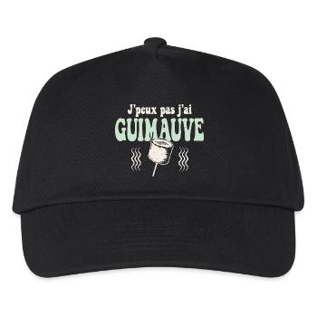 J'peux pas j'ai Guimauve Vert pastel - Casquette de baseball Enfant - noir - Devant