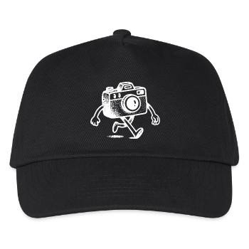 Personnage caméra Photographie de bande dessinée - Casquette de baseball Enfant - noir - Devant