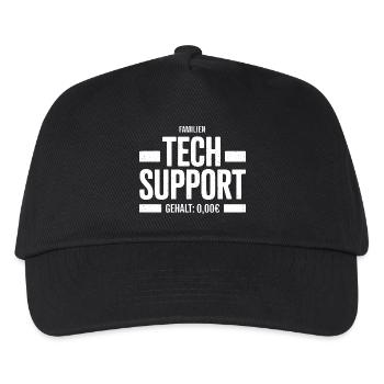 Family Tech Support Zero Salary - Kids’ Baseball Cap - black - Front