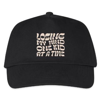 Losing My Mind One Kid at Time - Kids’ Baseball Cap - black - Front