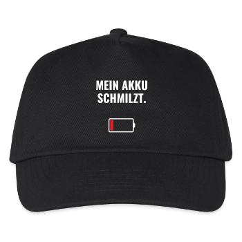 Mein Akku schmilzt. - Kinder Basecap - Schwarz - Vorne