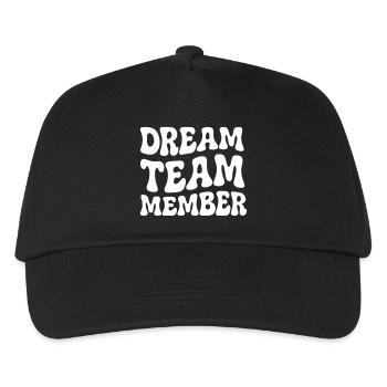 Typographie rétro style Dream Team Member des années 70 - Casquette de baseball Enfant - noir - Devant