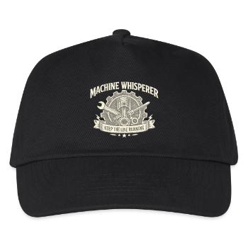 Machine Whisperer Gear Crest - Kinder Basecap - Schwarz - Vorne