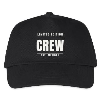 Crew Limited Edition Badge Est Team Staff Event - Kinder Basecap - Schwarz - Vorne