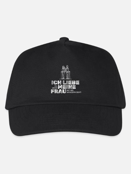 Ich liebe meine Frau – Wandern Paar Geschenk - Kinder Basecap - Schwarz