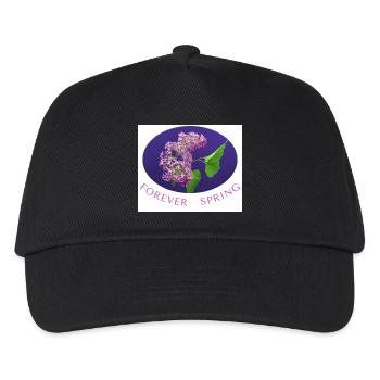FOREVER SPRING Lilac Photo Print  - Kids’ Baseball Cap - black - Front
