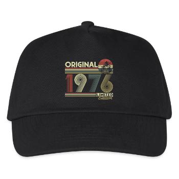 Anniversaire original vintage rétro vintage de 1976 - Casquette de baseball Enfant - noir - Devant