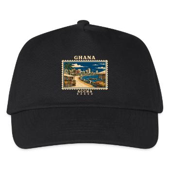 Marque de voyage vintage Ghana Accra - Casquette de baseball Enfant - noir - Devant