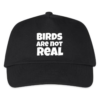 Vögel Nicht Echt-Meme - Kinder Basecap - Schwarz - Vorne