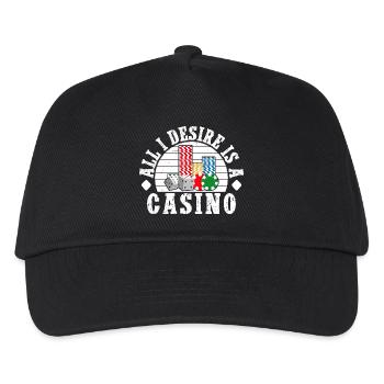 Casino Gambler All I Desire Is A Gambling - Kids’ Baseball Cap - black - Front