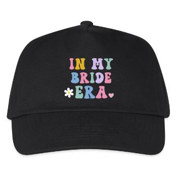 In My Bride Era Hochzeitsbraut - Kinder Basecap - Schwarz - Vorne