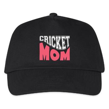 Cricket Mom Proud Sports Mom Gift - Kids’ Baseball Cap - black - Front