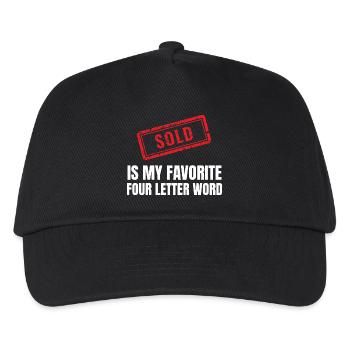 Real Estate Agent Realtor Home Seller Marketing - Kids’ Baseball Cap - black - Front