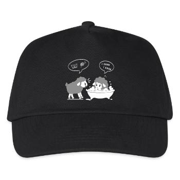 Schafbad Spa Humor - Kinder Basecap - Schwarz - Vorne