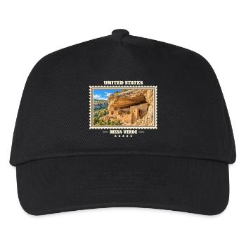 Vereinigte Staaten Mesa Verde Vintage Reisemarke - Kinder Basecap - Schwarz - Vorne