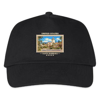Vereinigte Staaten Santa Barbara Vintage Marke - Kinder Basecap - Schwarz - Vorne