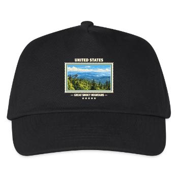 Vereinigte Staaten Great Smoky Mountains Vintage - Kinder Basecap - Schwarz - Vorne